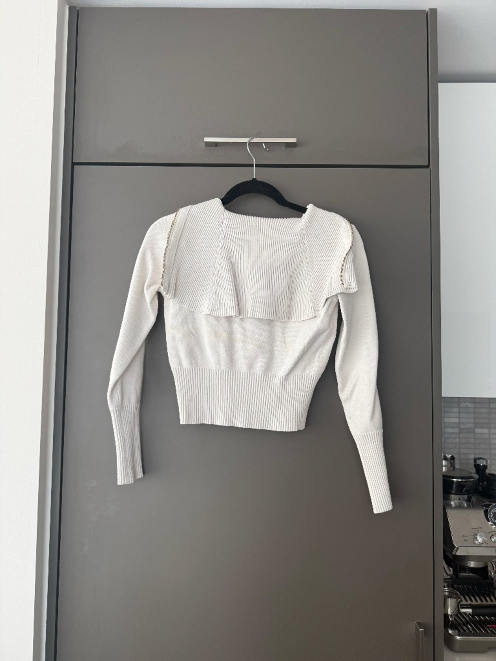 Zara Knit Sailor Collar Knit i Sweater – Size S Thick Material Collared Sweater - Picture 5 of 6